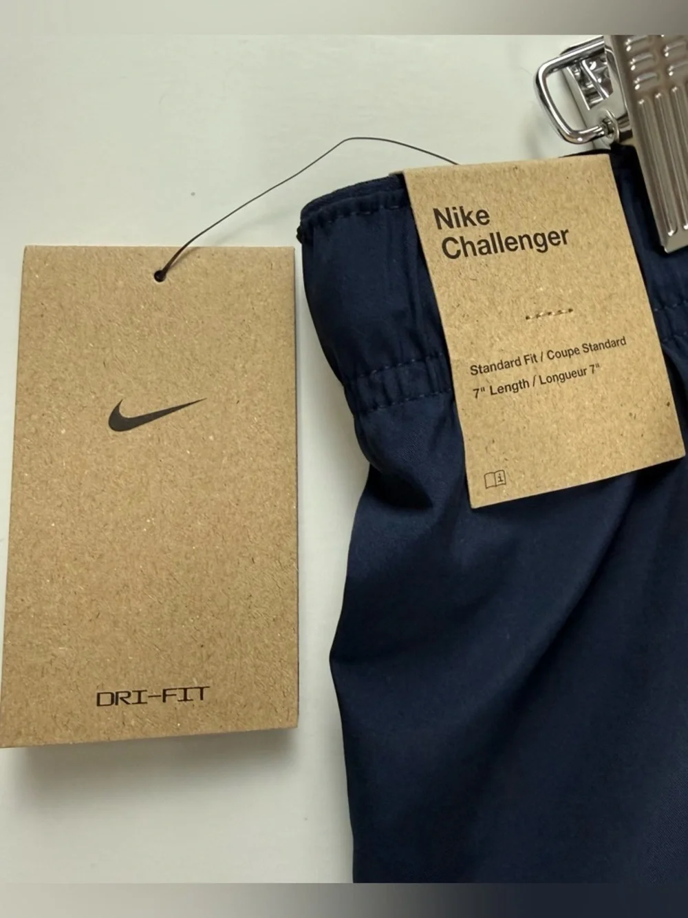 Nike Challenger Brief-Lined Running Shorts Mens XXL Navy Blue Dri-Fit DV9359 NWT